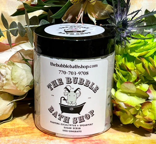EUCALYPTUS& SPEARMINT FOAMING SUGAR SCRUB 10OZ