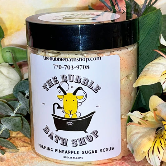 PINEAPPLE FOAMING SUGAR SCRUB 10 OZ