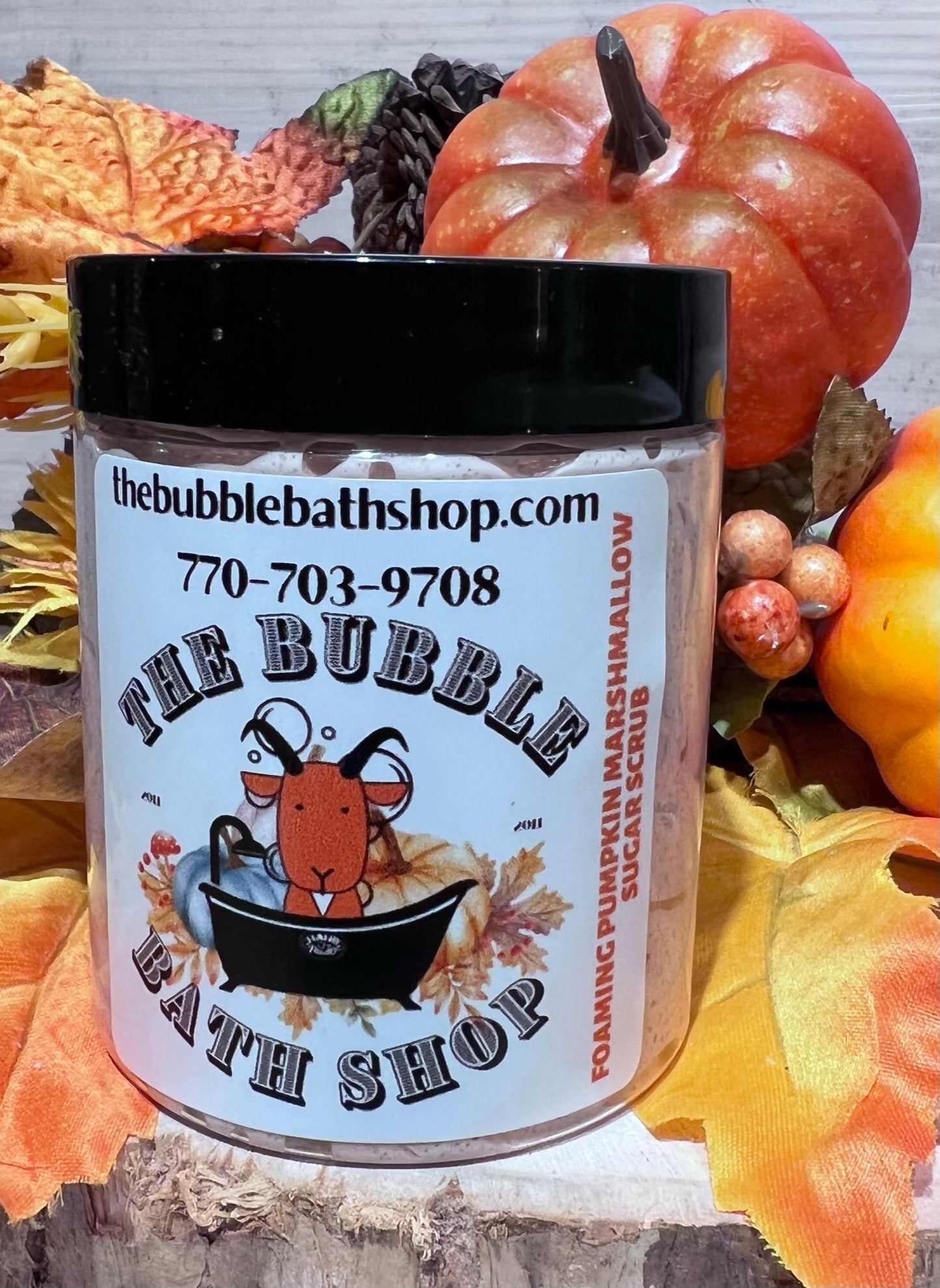 PUMPKIN MARSHMALLOW FOAMING SUGAR SCRUB 10 OZ